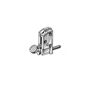 S. Parker 05313 Keyed Patio Door Lock, Aluminum Finish New. Price: $19.99.