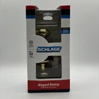 Schlage F51VGEO505605 Keyed Entry Georgian Knob Bright Brass One-tool Install New. Price: $18.69.