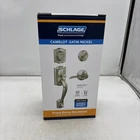 Schlage Camelot Satin Nickel Single Cylinder Door Handleset With Accent New. Price: $114.75.