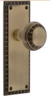 Nostalgic Warehouse Neoclassical Plate With Knob In Antique Brass New. Price: $56.99.