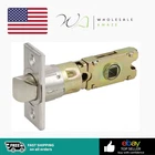 Design House Passage Door Latch, 6-WAY Adjustable Fit, Square Spindle, Emblem Used. Price: $14.99.