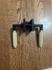 Explore Hardware Geneva Solid Brass Passage Door Lever Matte Black Open. Price: $33.00.
