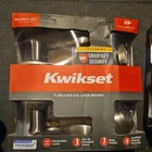 Kwikset Tustin Satin Nickel Exterior Entry Door Handle Single Cylinder New. Price: $38.00.