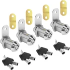 Cam Locks Rv Storage Keyed ALIKE,7/8" Cylinder Fits On Inch, Chrome New. Price: $25.79.