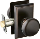 Emtek 8121PUS10B Providence Door Set With Round Brass Knobs Passage In Oil Rubbe New. Price: $115.00.
