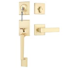 Haidms Gold Front Door Handle Deadbolt Set New. Price: $63.98.