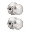 Gobekor 2 Pack Single Dummy Door Knobs Brushed Nickel Interior Fo... New. Price: $21.32.