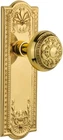 Nostalgic Warehouse Meadows Plate Egg & Dart Knob Passage 2.75" Polish Brass Open. Price: $219.00.