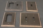 4 Nostalgic Warehouse Egg & Dart Deco Electrical Outlet Switch Plate Covers Used. Price: $29.97.