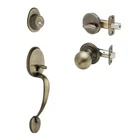 CZ2610XBKAB Midcentury Modern Entrance Handleset In Antique Brass With Ball Knob New. Price: $85.96.