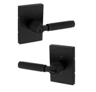 *new* Kwikset Prava Matte Black Keyed Entry Door Handle With Smartkey Security. Price: $42.99.