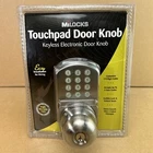 Milocks Entry Door Knob Keyless Keypad Metal Stainless Steel Satin Nickel New. Price: $57.99.