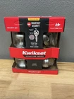 Kwikset 99910-034 Juno Satin Nickel Entry Door Knob Deadbolt Smartkey Open Box. Price: $37.99.