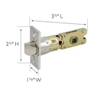 Design House 6-WAY Metal Replacement Bed/bath Passage Latch Door Satin Nickel New. Price: $28.82.