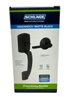 Schlage Greenwich Door Handleset Grip & Latitude FE285 Grw 622 Open. Price: $54.95.