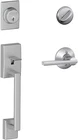 Schlage Century Single Cylinder Handleset Latitude Lever Satin Nickel (new). Price: $125.99.