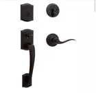 Kwikset Prescott Venetian Bronze Keyed Entry Single Cylinder Door Handleset Open. Price: $92.99.