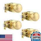 Karlstone 4 Pack Passage Knob, Gold Closet,door Handle Key For New. Price: $66.43.