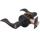 1 Of Henyin Wave Lever Keyed Entry Lock/door Knob Pack, Black New. Price: $41.67.
