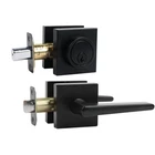 Black Front Deadbolt Set,door Handles Interior New. Price: $44.83.