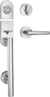 Handleset Front Door Entry Deadbolt Lock Sleek Round Lever Si New. Price: $132.99.
