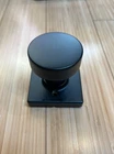 Four-pack Kwikset 97200-896 Pismo Passage Square Modern Door Knobs Matte Black Open. Price: $64.99.
