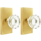 2 Pack Gold Glass Dummy Door Knob Interior, Satin Brass Crystal Kn... New. Price: $50.94.