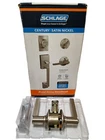 Schlage F60CEN619LAT Century Handleset + F40 Privacy Lock Brand New Open. Price: $88.00.