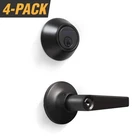 Oil-rubbed Bronze Entry Door Handle Combo Lock Set With Deadbolt 16 KW1 Keys New. Price: $193.98.