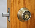 Kwikset Smartkey Single Cylinder Deadbolt Antique Brass 6605 #8ZJ Open. Price: $6.99.
