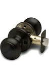 Copper Creek BK2020BC Colonial Passage Door Knob, Black Coated New. Price: $10.00.