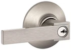 Schlage F51A-NBK Nickel Northbrook Single Cylinder Keyed Entry Door Lever Set New. Price: $117.20.