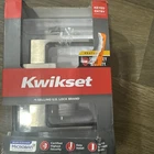 Kwikset Singapore Square Satin Nickel Keyed Entry Handle W/ Smartkey Security New. Price: $19.10.