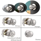 Probrico Brushed Nickel Privacy Passage Dummy Round Door Knob Entrance Lock Sets New. Price: $11.54.