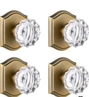 Clctk 4 Pack Crystal Glass Dummy Door Knob Single Side Interior Antique Brass. Open. Price: $44.50.