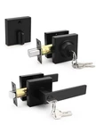 Square Keyed Alike Front/exterior Door Lever With Single Cylinder Deadbolt, F... New. Price: $56.35.