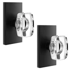 Dllween Glass Crystal Dummy Door Knob Interior, Matte Black Modern New. Price: $60.71.