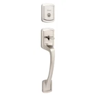 Kwikset Prague Satin Nickel Single Cylinder Entry Door Handleset W/round Pismo Open. Price: $51.99.