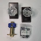 Emtek 81210TUS10B Old Town Crystal Passage Door Knob Oil Rubbed Bronze Open. Price: $84.99.