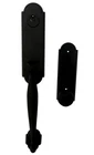 Emtek 4313NWUS19 Flat Black-polished Norwich Type Door Handle Lock Assembly New. Price: $334.39.
