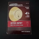 Mountain Security Keyed Entry Deadbolt 1-3/8-1-3/4" Thick 3502-105 New. Price: $13.79.
