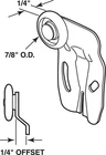 Prime-line 16257-F Steel Side Mount Roller Assembly 7/8 Dia. X 1/4 In. New. Price: $11.65.