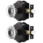 Orger Passage Door Knobs For Hallway Closet, Glass Handles With Non-... New. Price: $63.41.