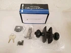 Delaney Hardware Italian Santo Edged Oil-rubbed Bronze Keyed Entry Door Knob Open. Price: $29.99.