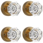 Sorwduerm 4 Pack Antique Brass Door Knobs Crystal Interior Privacy New. Price: $149.43.