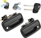Exterior Door Handles W/lock Cylinders & Keys For 1995-2004 Toyota Tacoma, Front New. Price: $36.89.