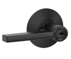 Schlage Latitude Door Lever Keyed Entry Lock, F51A Open. Price: $24.99.