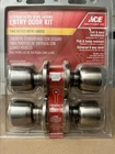 Ace Brushed Steel Keyed Entry Door Lockset, Universal, Pack, 5623186 New. Price: $35.99.