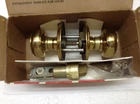 Nos With Slight Flaws Weiser Bed/bathroom Doorknob Polished Brass 2-3/8 Back Set Open. Price: $19.99.