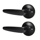 Knobwell 2 Pack Dummy Door Levers Handle For Closets With Matte Black Open. Price: $20.78.